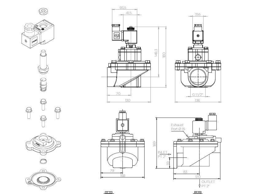 PL1010 Dimensiuni gabarit 